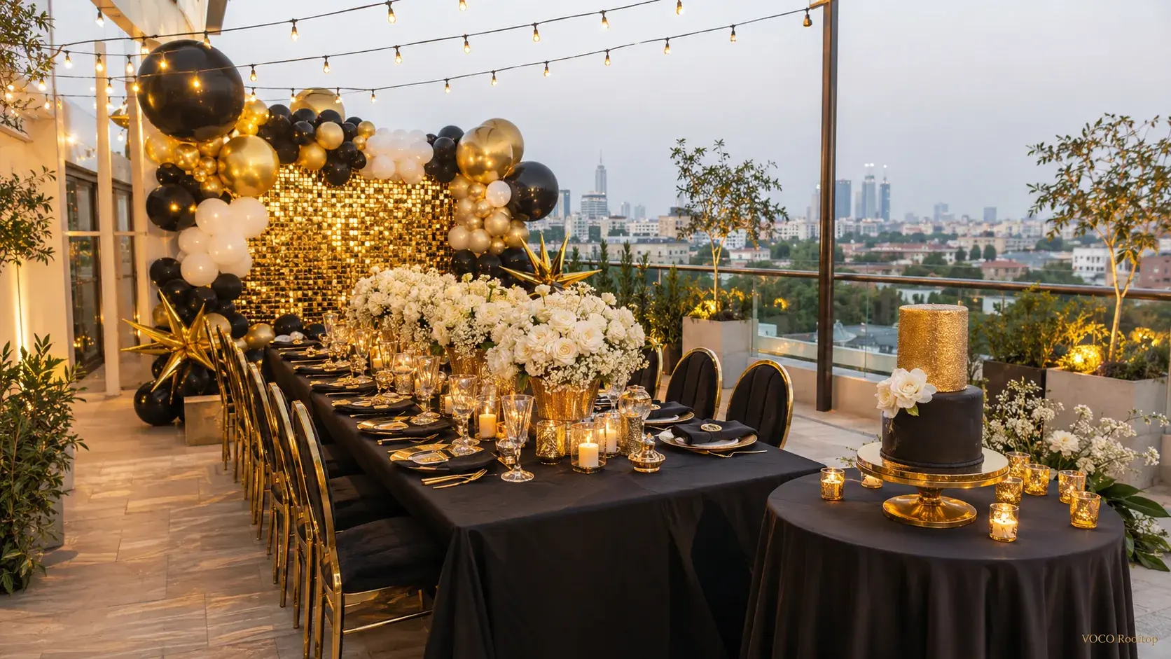 Birthday Decor at VOCO Rooftop Lahore