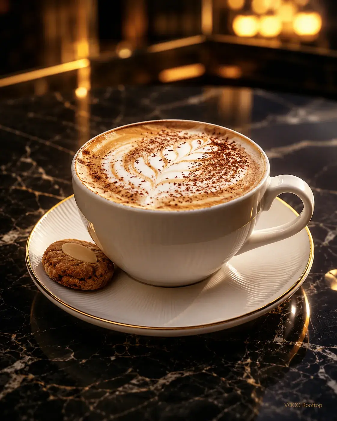 Cappuccino Coffee at VOCO Rooftop Lahore