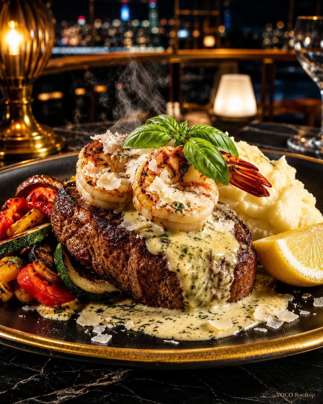 Italian Surf & Turf at VOCO Rooftop Lahore