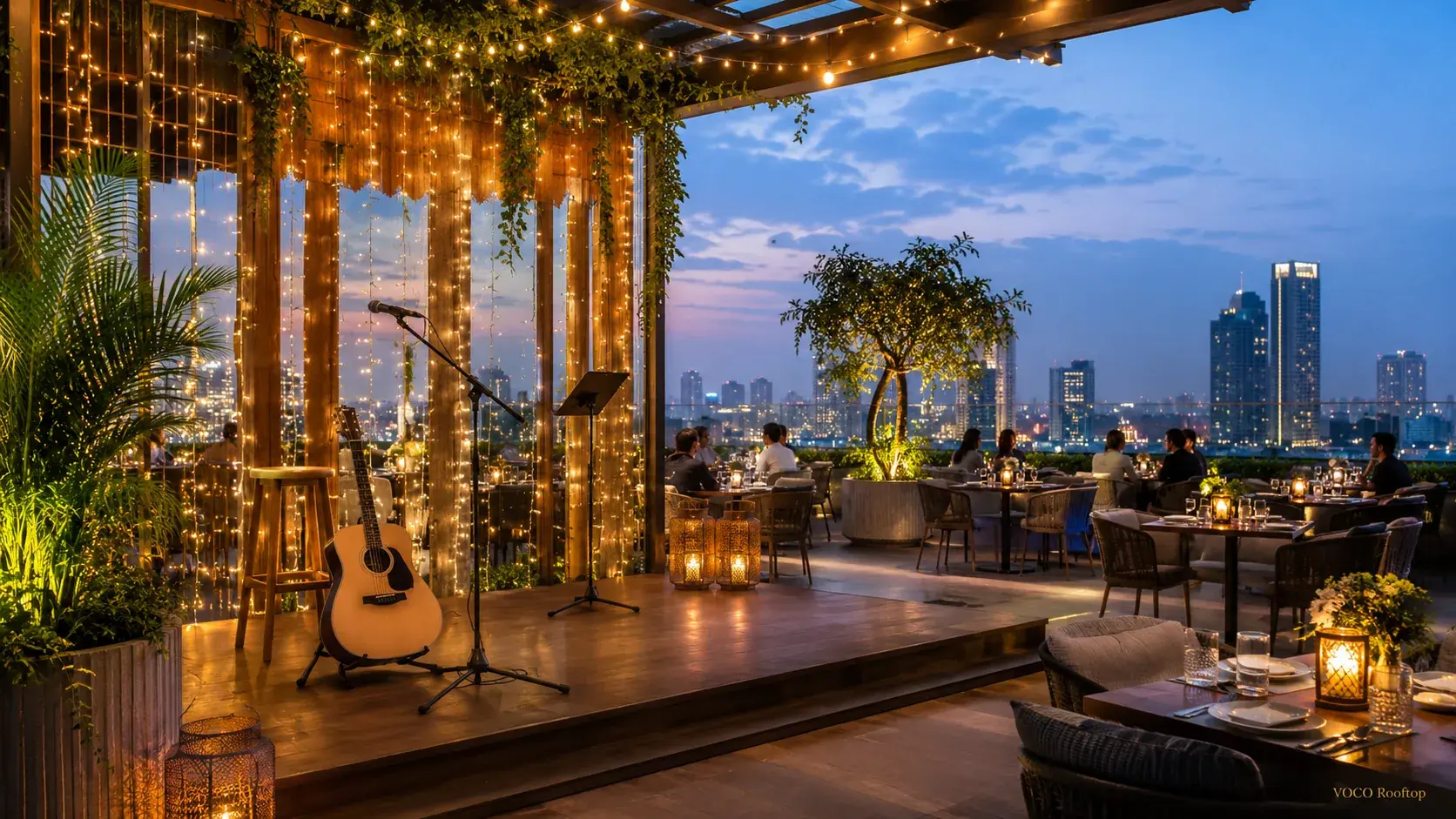 Live music night at VOCO Rooftop Lahore