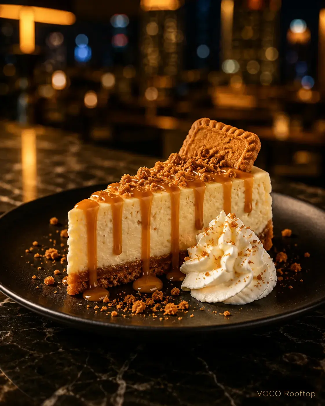 Lotus Cheese Cake at VOCO Rooftop Lahore