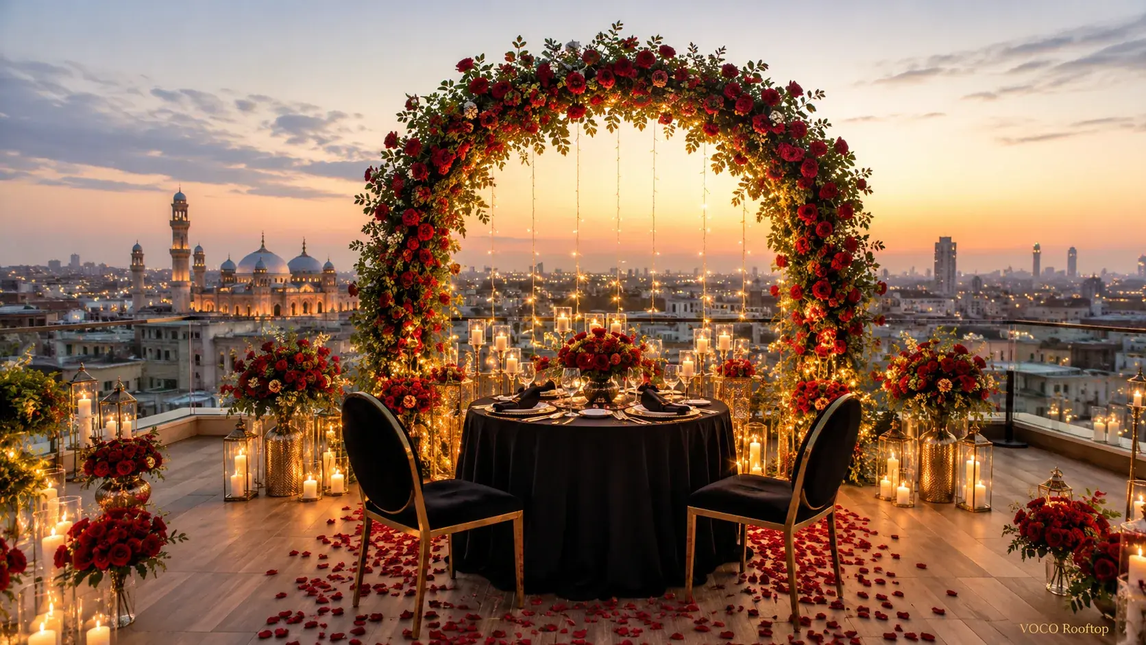 Proposal Setup at VOCO Rooftop Lahore