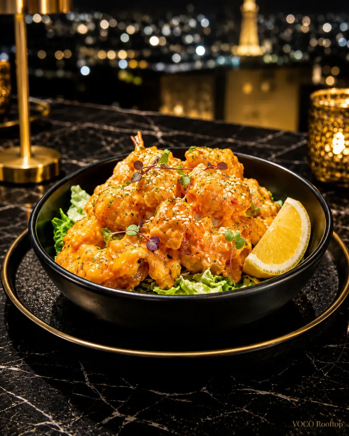 Dynamite Prawns at VOCO Rooftop Lahore