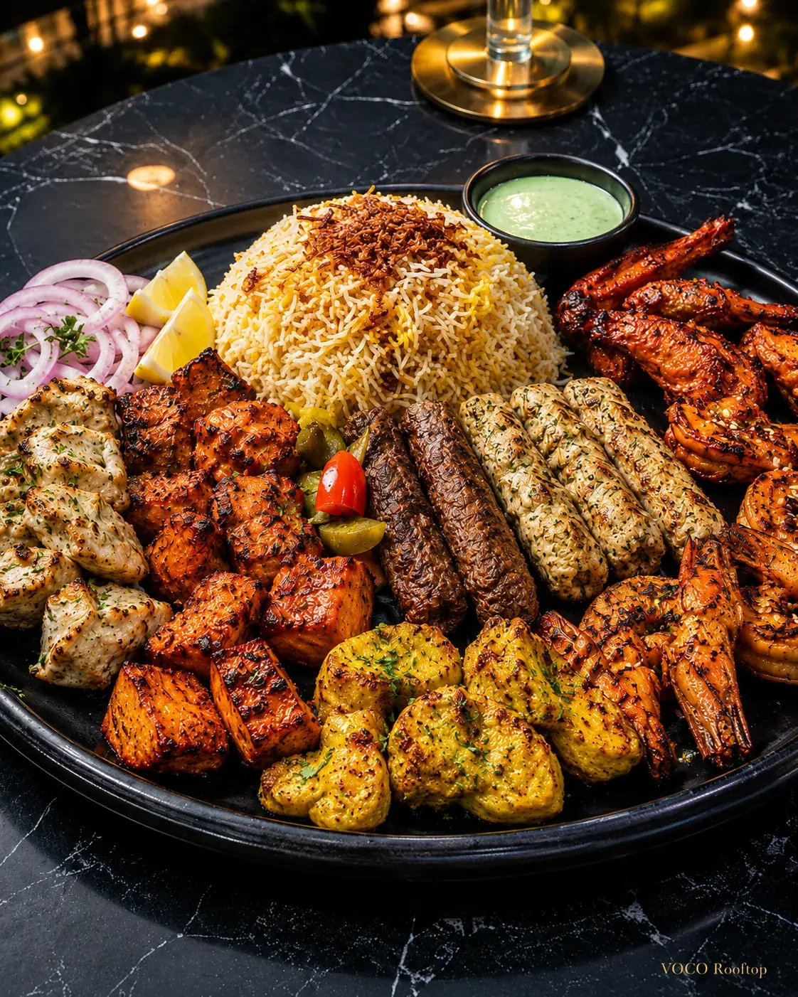 Mix BBQ Platter at VOCO Rooftop Lahore