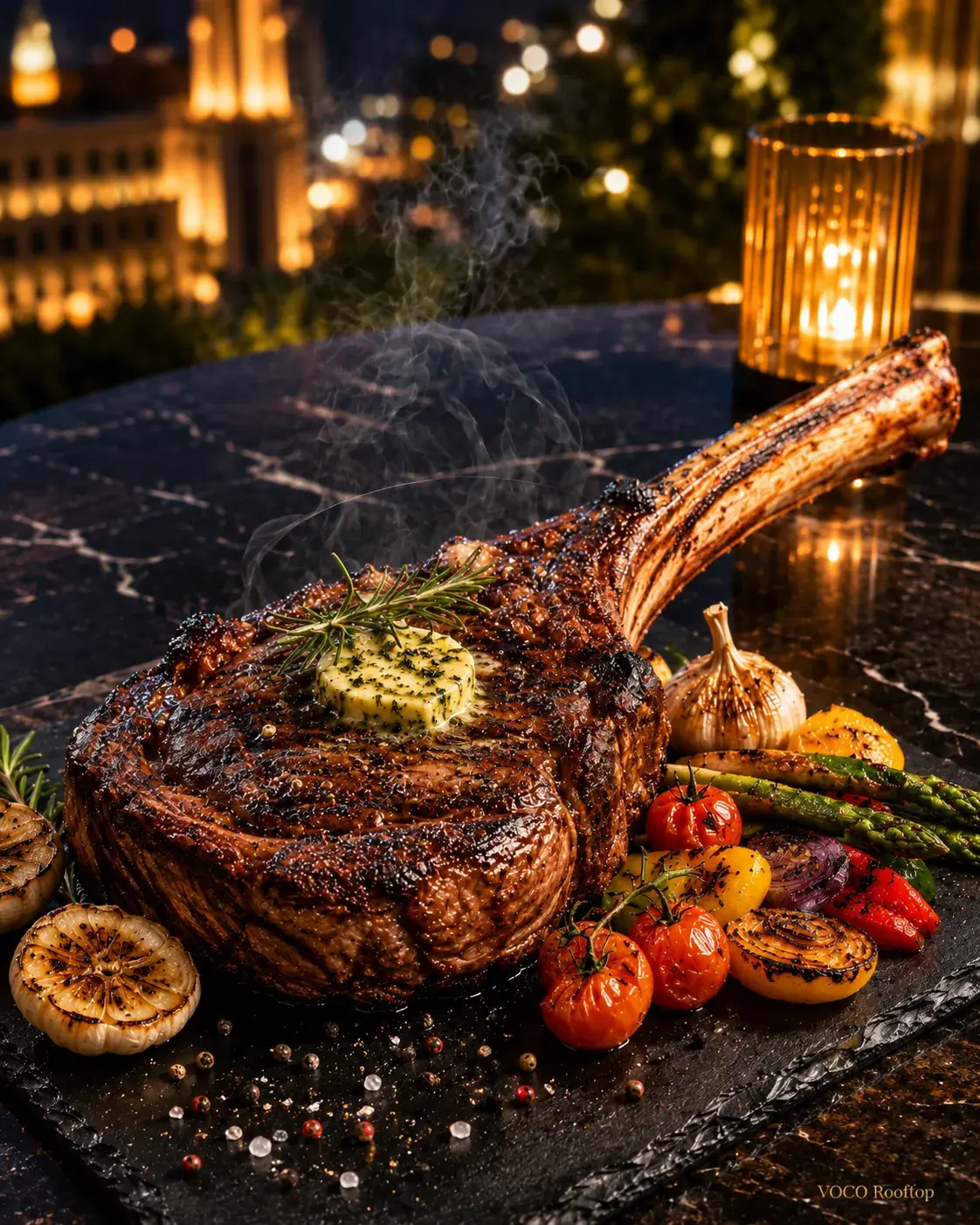 Tomahawk Steak at VOCO Rooftop Lahore